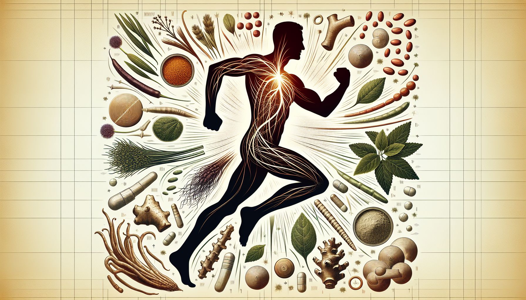 Image showing various natural supplements for boosting sex drive in men